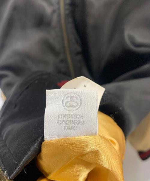 stussy（ステューシー）stussy (ステューシー) スカジャン ブラック×ゴールド サイズ:Mの古着・服飾アイテム