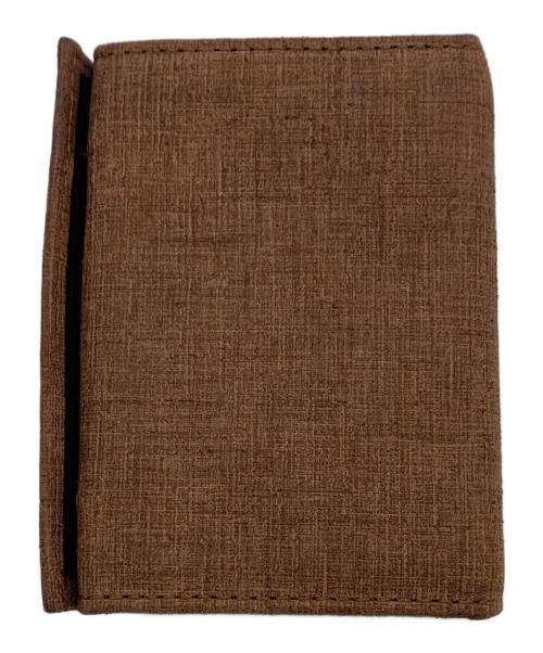 M+（エムピウ）m+ (エムピウ) 3つ折り財布 ブラウンの古着・服飾アイテム