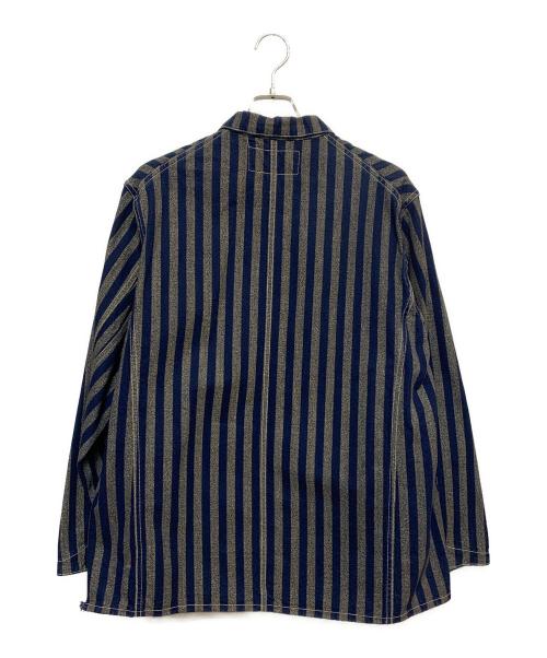 freewheelers（フリーホイーラーズ）freewheelers (フリーホイーラーズ) プロモントリーコート グレー×ネイビー サイズ:Ｌの古着・服飾アイテム