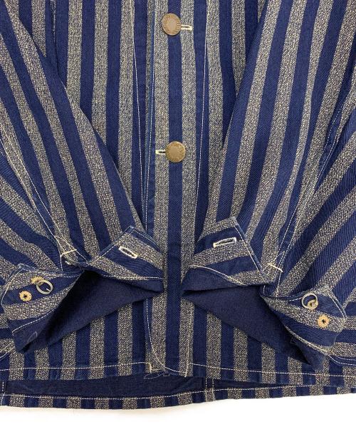 freewheelers（フリーホイーラーズ）freewheelers (フリーホイーラーズ) プロモントリーコート グレー×ネイビー サイズ:Ｌの古着・服飾アイテム