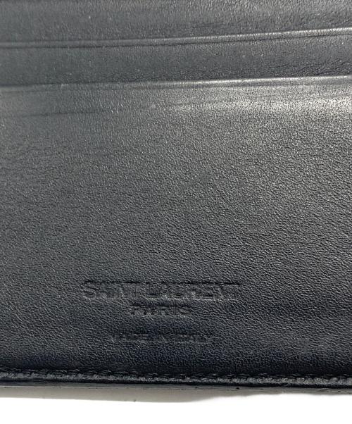 Saint Laurent Paris（サンローランパリ）Saint Laurent Paris (サンローランパリ) 2つ折り財布 ブラックの古着・服飾アイテム