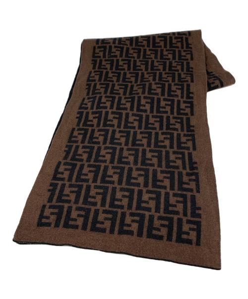 FENDI（フェンディ）FENDI (フェンディ) マフラー ブラウンの古着・服飾アイテム