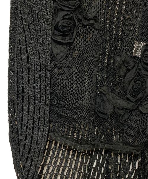 Jean Paul GAULTIER（ジャンポールゴルチェ）Jean Paul GAULTIER (ジャンポールゴルチェ) メッシュブラウス ブラック サイズ:表記無しの古着・服飾アイテム