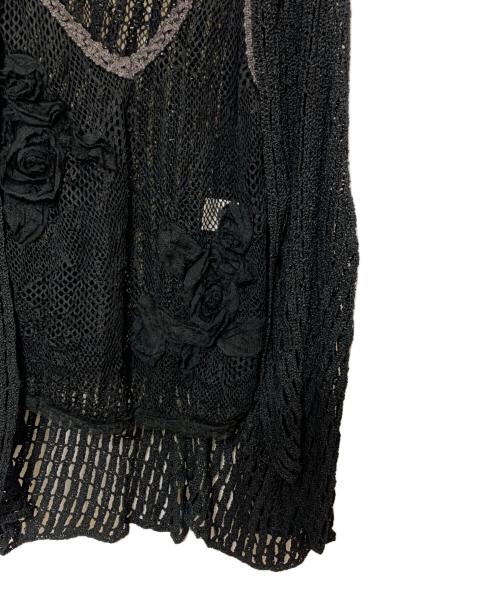 Jean Paul GAULTIER（ジャンポールゴルチェ）Jean Paul GAULTIER (ジャンポールゴルチェ) メッシュブラウス ブラック サイズ:表記無しの古着・服飾アイテム