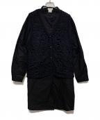 DRIES VAN NOTENドリスヴァンノッテン）の古着「ドッキングシャツ」｜ブラック