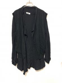 JIL SANDER（ジルサンダー）の古着「ドッキングカーディガン」｜ブラック