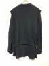 中古・古着 JIL SANDER (ジルサンダー) ドッキングカーディガン ブラック サイズ:表記無し：28000円
