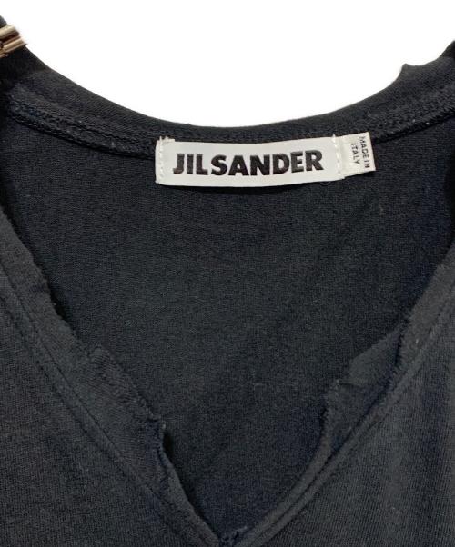 JIL SANDER（ジルサンダー）JIL SANDER (ジルサンダー) ノースリーブワンピース ブラック×パープル サイズ:表記無しの古着・服飾アイテム