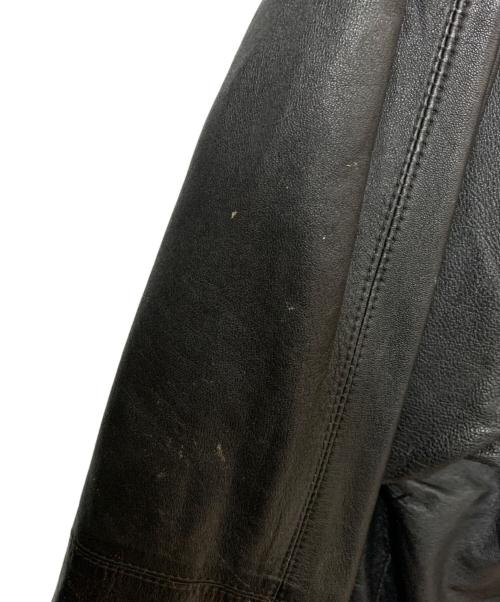 Jean Paul GAULTIER（ジャンポールゴルチェ）Jean Paul GAULTIER (ジャンポールゴルチェ) レザーテーラードジャケット ブラック サイズ:T158-164の古着・服飾アイテム