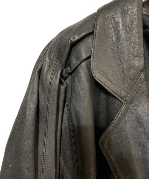 Jean Paul GAULTIER（ジャンポールゴルチェ）Jean Paul GAULTIER (ジャンポールゴルチェ) レザーテーラードジャケット ブラック サイズ:T158-164の古着・服飾アイテム