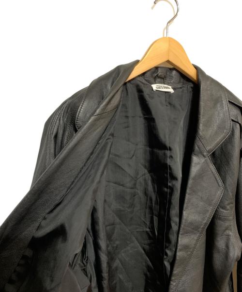 Jean Paul GAULTIER（ジャンポールゴルチェ）Jean Paul GAULTIER (ジャンポールゴルチェ) レザーテーラードジャケット ブラック サイズ:T158-164の古着・服飾アイテム