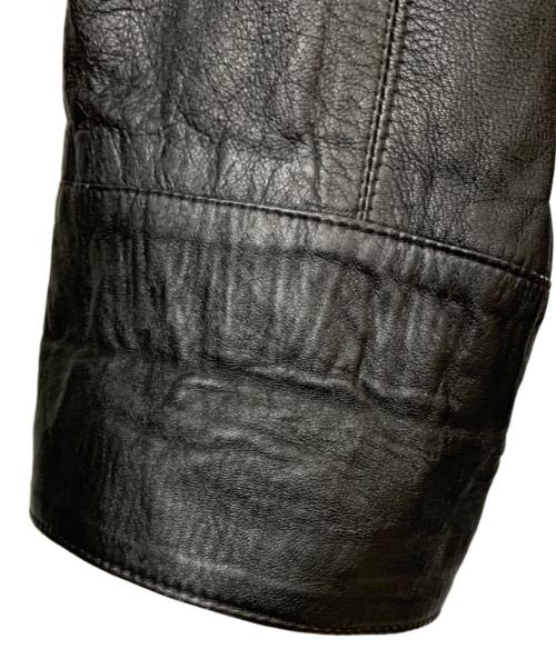 Jean Paul GAULTIER（ジャンポールゴルチェ）Jean Paul GAULTIER (ジャンポールゴルチェ) レザーテーラードジャケット ブラック サイズ:T158-164の古着・服飾アイテム