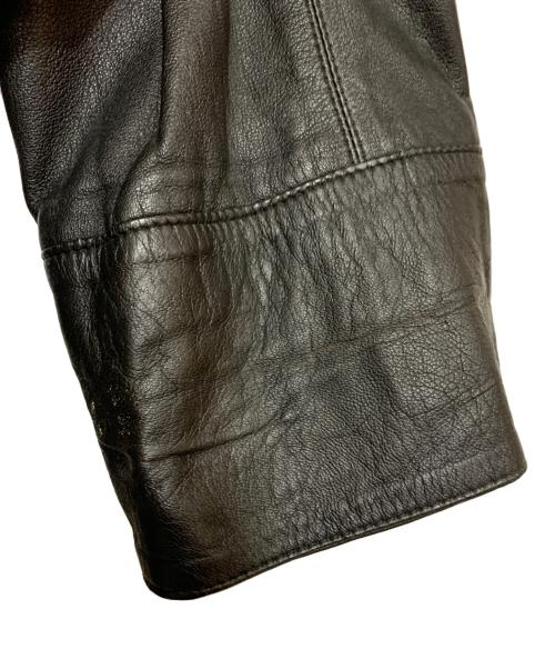 Jean Paul GAULTIER（ジャンポールゴルチェ）Jean Paul GAULTIER (ジャンポールゴルチェ) レザーテーラードジャケット ブラック サイズ:T158-164の古着・服飾アイテム