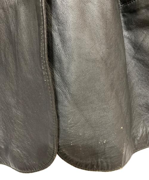 Jean Paul GAULTIER（ジャンポールゴルチェ）Jean Paul GAULTIER (ジャンポールゴルチェ) レザーテーラードジャケット ブラック サイズ:T158-164の古着・服飾アイテム