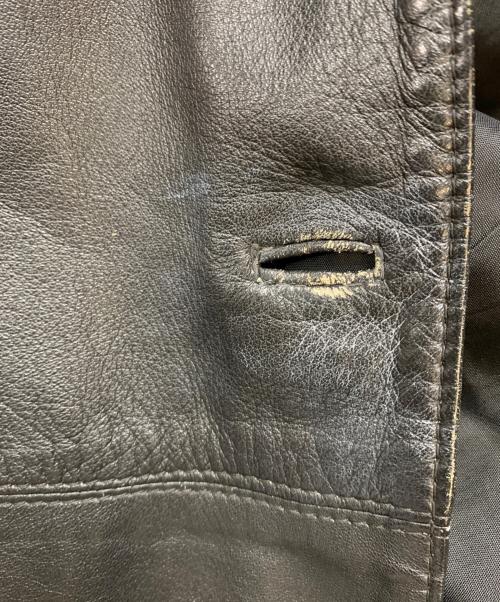 Jean Paul GAULTIER（ジャンポールゴルチェ）Jean Paul GAULTIER (ジャンポールゴルチェ) レザーテーラードジャケット ブラック サイズ:T158-164の古着・服飾アイテム