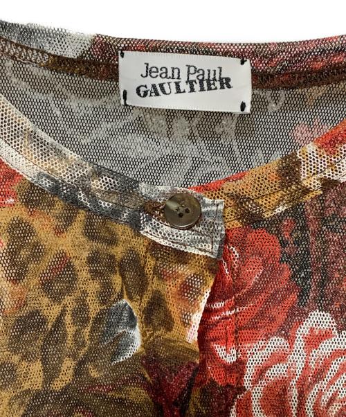 Jean Paul GAULTIER（ジャンポールゴルチェ）Jean Paul GAULTIER (ジャンポールゴルチェ) パワーネット レッド×ブラウン サイズ:表記無しの古着・服飾アイテム