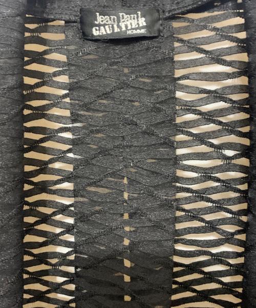 Jean Paul Gaultier homme（ジャンポールゴルチェオム）Jean Paul GAULTIER HOMME (ジャンポールゴルチェオム) ロングカーディガン ブラック サイズ:表記無しの古着・服飾アイテム