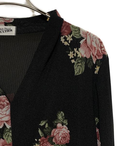 Jean Paul GAULTIER（ジャンポールゴルチェ）Jean Paul GAULTIER (ジャンポールゴルチェ) パワーネット ブラック×ピンク サイズ:40の古着・服飾アイテム