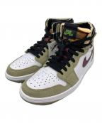 NIKEナイキ）の古着「ハイカットスニーカー」｜ホワイト×ベージュ