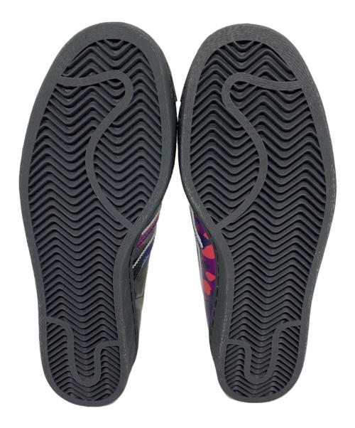 adidas（アディダス）adidas (アディダス) A BATHING APE (ア ベイシング エイプ) スニーカー ブラック×パープル サイズ:27の古着・服飾アイテム