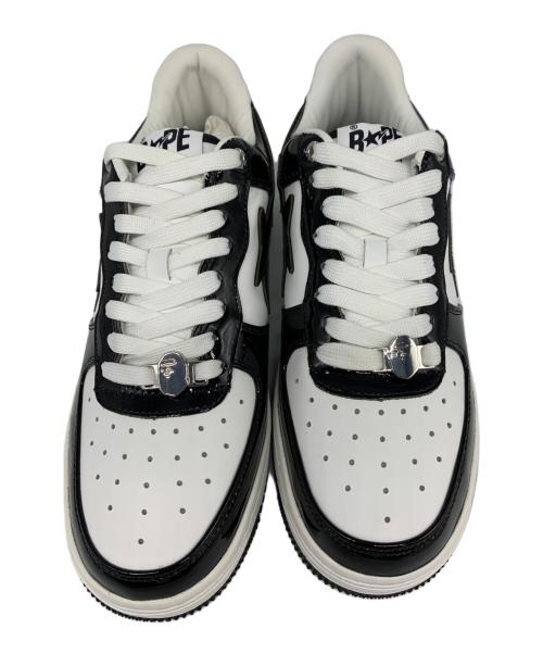 A BATHING APE（ア ベイシング エイプ）A BATHING APE (ア ベイシング エイプ) スニーカー ホワイト×ブラック サイズ:27の古着・服飾アイテム