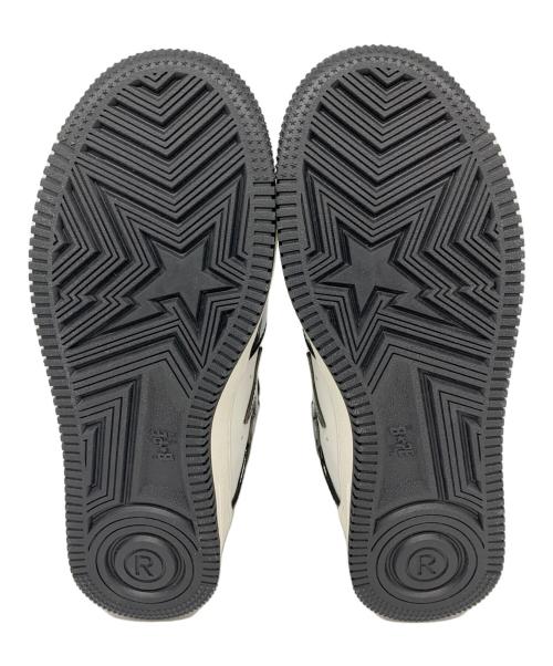 A BATHING APE（ア ベイシング エイプ）A BATHING APE (ア ベイシング エイプ) スニーカー ホワイト×ブラック サイズ:27の古着・服飾アイテム