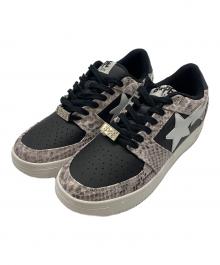 A BATHING APE（ア ベイシング エイプ）の古着「スニーカー」｜ブラック×グレージュ