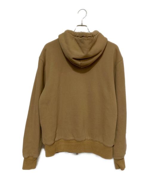 stussy（ステューシー）stussy (ステューシー) 裏サーマルジップパーカー ブラウン サイズ:Mの古着・服飾アイテム