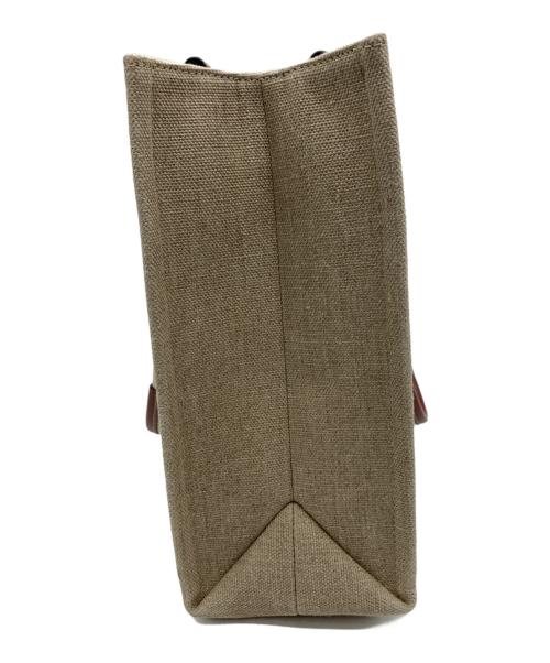 Chloe（クロエ）Chloe (クロエ) WOODYトートバッグ ミディアム ホワイト×ブラウンの古着・服飾アイテム