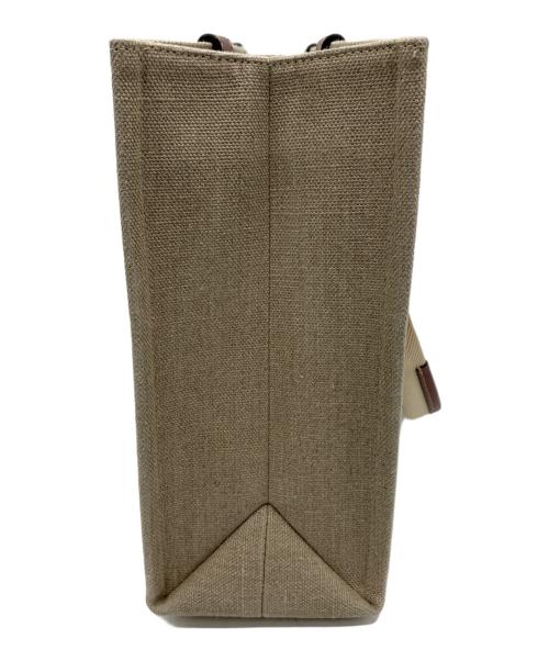 Chloe（クロエ）Chloe (クロエ) WOODYトートバッグ ミディアム ホワイト×ブラウンの古着・服飾アイテム