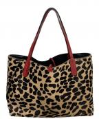 GIANNI CHIARINIジャンニ キアリーニ）の古着「トートバッグ」｜ベージュ×ブラック×レッド