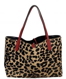 GIANNI CHIARINI（ジャンニ キアリーニ）の古着「トートバッグ」｜ベージュ×ブラック×レッド