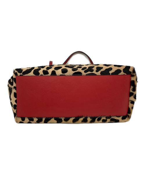 GIANNI CHIARINI（ジャンニ キアリーニ）GIANNI CHIARINI (ジャンニ キアリーニ) トートバッグ ベージュ×ブラック×レッドの古着・服飾アイテム