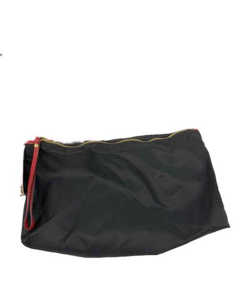 GIANNI CHIARINI（ジャンニ キアリーニ）GIANNI CHIARINI (ジャンニ キアリーニ) トートバッグ ベージュ×ブラック×レッドの古着・服飾アイテム