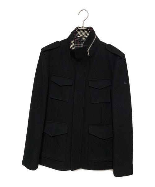 BURBERRY BLACK LABEL（バーバリーブラックレーベル）BURBERRY BLACK LABEL (バーバリーブラックレーベル) ウールジャケット ブラック サイズ:Ｌの古着・服飾アイテム