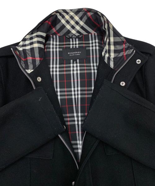 BURBERRY BLACK LABEL（バーバリーブラックレーベル）BURBERRY BLACK LABEL (バーバリーブラックレーベル) ウールジャケット ブラック サイズ:Ｌの古着・服飾アイテム