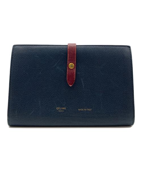 CELINE（セリーヌ）CELINE (セリーヌ) マルチファンクション ラージ ネイビー×ボルドーの古着・服飾アイテム