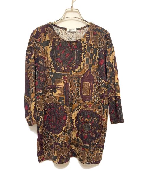 Jean Paul GAULTIER（ジャンポールゴルチェ）Jean Paul GAULTIER (ジャンポールゴルチェ) 七分丈カットソー ブラウン サイズ:表記無しの古着・服飾アイテム