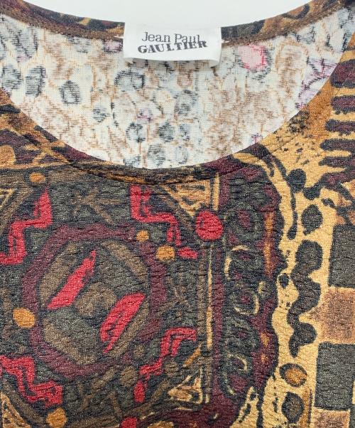 Jean Paul GAULTIER（ジャンポールゴルチェ）Jean Paul GAULTIER (ジャンポールゴルチェ) 七分丈カットソー ブラウン サイズ:表記無しの古着・服飾アイテム