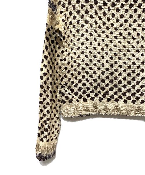 Jean Paul GAULTIER（ジャンポールゴルチェ）Jean Paul GAULTIER (ジャンポールゴルチェ) パワーネット ベージュ×ブラウン サイズ:表記なしの古着・服飾アイテム