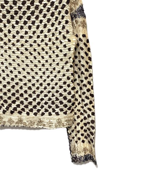 Jean Paul GAULTIER（ジャンポールゴルチェ）Jean Paul GAULTIER (ジャンポールゴルチェ) パワーネット ベージュ×ブラウン サイズ:表記なしの古着・服飾アイテム