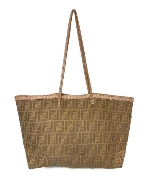 FENDI（フェンディ）FENDI (フェンディ) ズッカ トートバッグ ベージュの古着・服飾アイテム