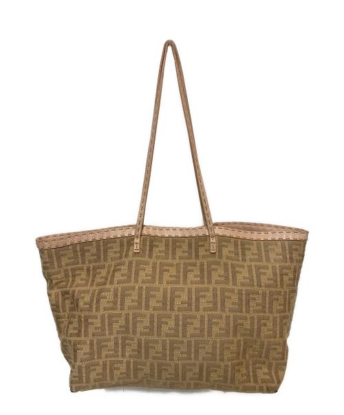 FENDI（フェンディ）FENDI (フェンディ) ズッカ トートバッグ ベージュの古着・服飾アイテム
