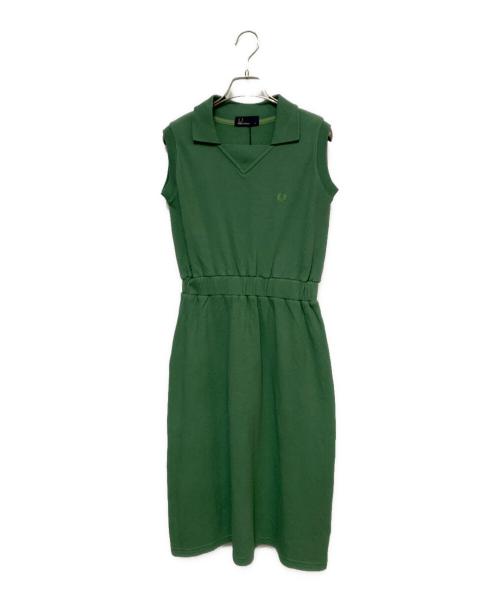 FRED PERRY（フレッドペリー）FRED PERRY (フレッドペリー) ノースリーブポロワンピース グリーン サイズ:8　 未使用品の古着・服飾アイテム