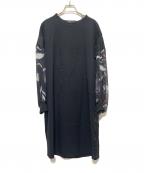 JANTJE ONTEMBAAR×Weiヤンチェ オンテンバール×ウェイ）の古着「長袖ワンピース」｜ブラック