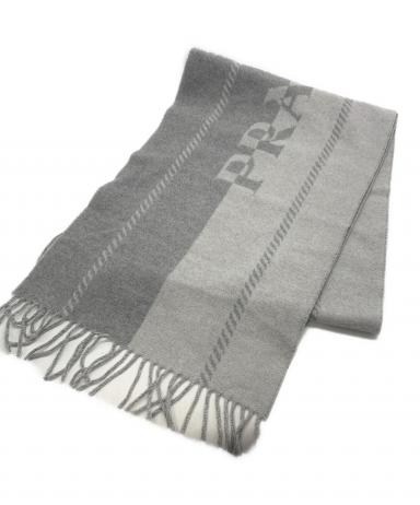 中古・古着通販】PRADA (プラダ) ウールマフラー グレー｜ブランド