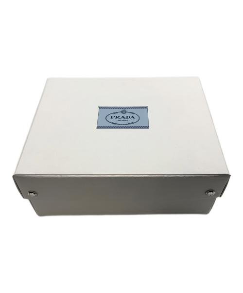 PRADA（プラダ）PRADA (プラダ) ウールマフラー グレーの古着・服飾アイテム