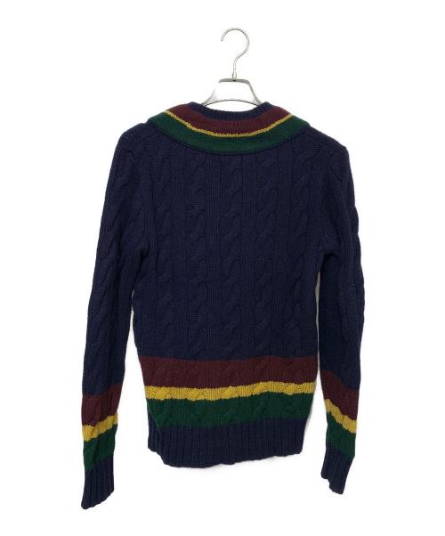 POLO RALPH LAUREN（ポロ・ラルフローレン）POLO RALPH LAUREN (ポロ・ラルフローレン) カシミアブレンドニット ネイビー サイズ:XSの古着・服飾アイテム