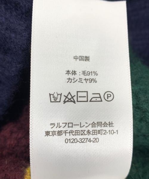 POLO RALPH LAUREN（ポロ・ラルフローレン）POLO RALPH LAUREN (ポロ・ラルフローレン) カシミアブレンドニット ネイビー サイズ:XSの古着・服飾アイテム