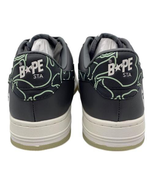 A BATHING APE（ア ベイシング エイプ）A BATHING APE (ア ベイシング エイプ) BAPE STA TEXT CODE CAMO グレー サイズ:26.5の古着・服飾アイテム